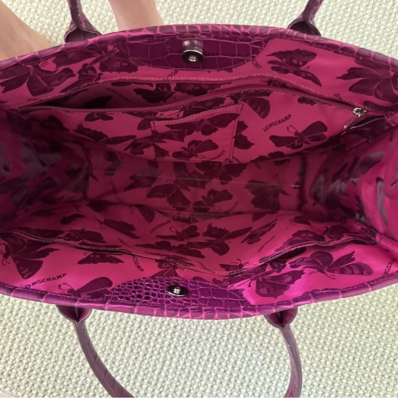 GORGEOUS Longchamp Roseau Leather Tote w/Silver Toggle * ALL OFFERS CONSIDERED * - Picture 11 of 17